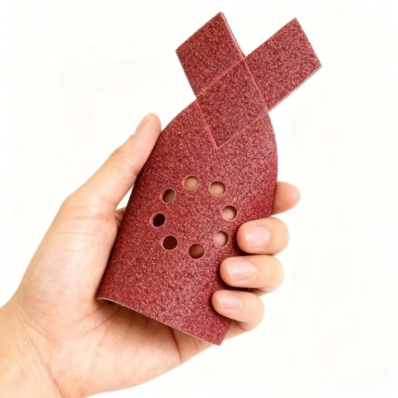 DUSJVYUE 30pcs 120 Grit Sanding Pads Large Mouse Detail Sander Sandpaper 8 Holes Hook and Loop Mouse Sander Pads for Black and Decker KA220G KA230 Mega Mouse Cyclon Sandstorm Craftsman Sanding Sheets - Image 4
